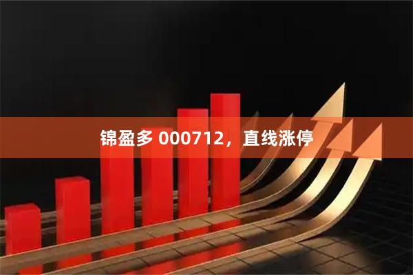 锦盈多 000712，直线涨停